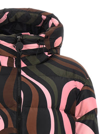 Emilio Pucci Women Multicolor 'Marmo' Down Jacket