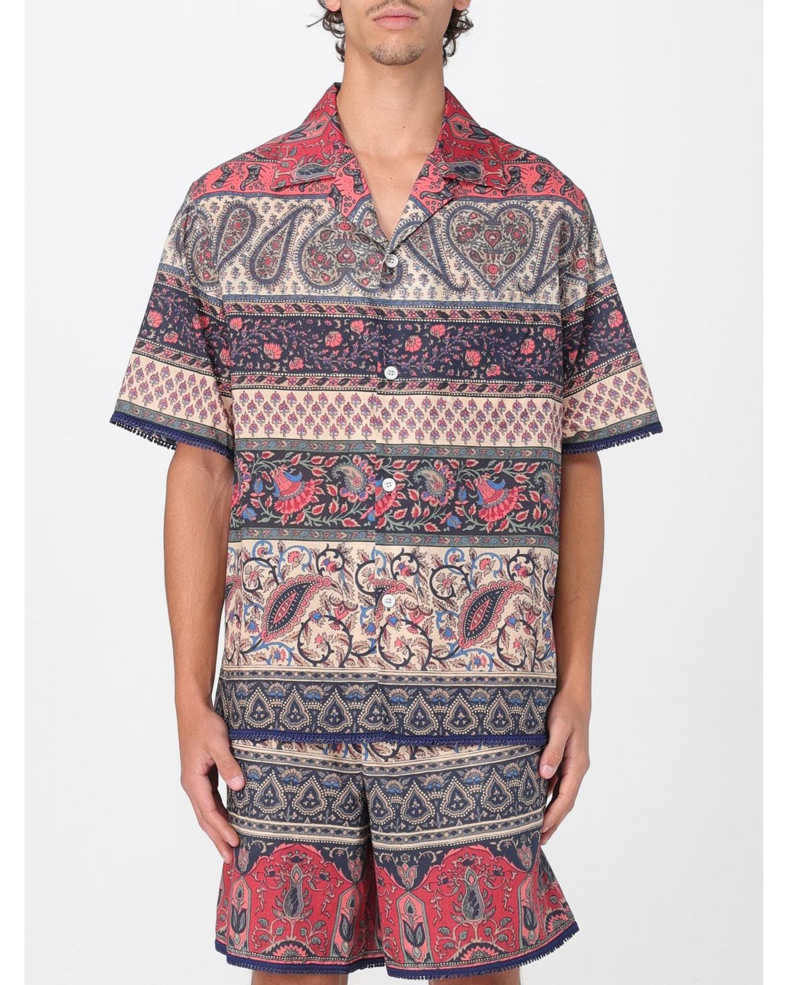 Valentino Shirt Paisley Print Men Multicolor