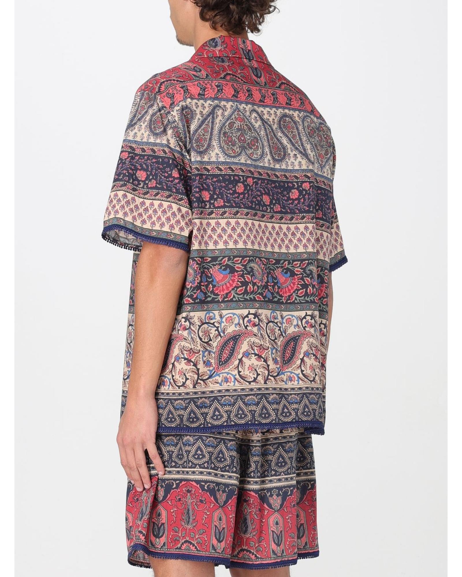 Valentino Shirt Paisley Print Men Multicolor