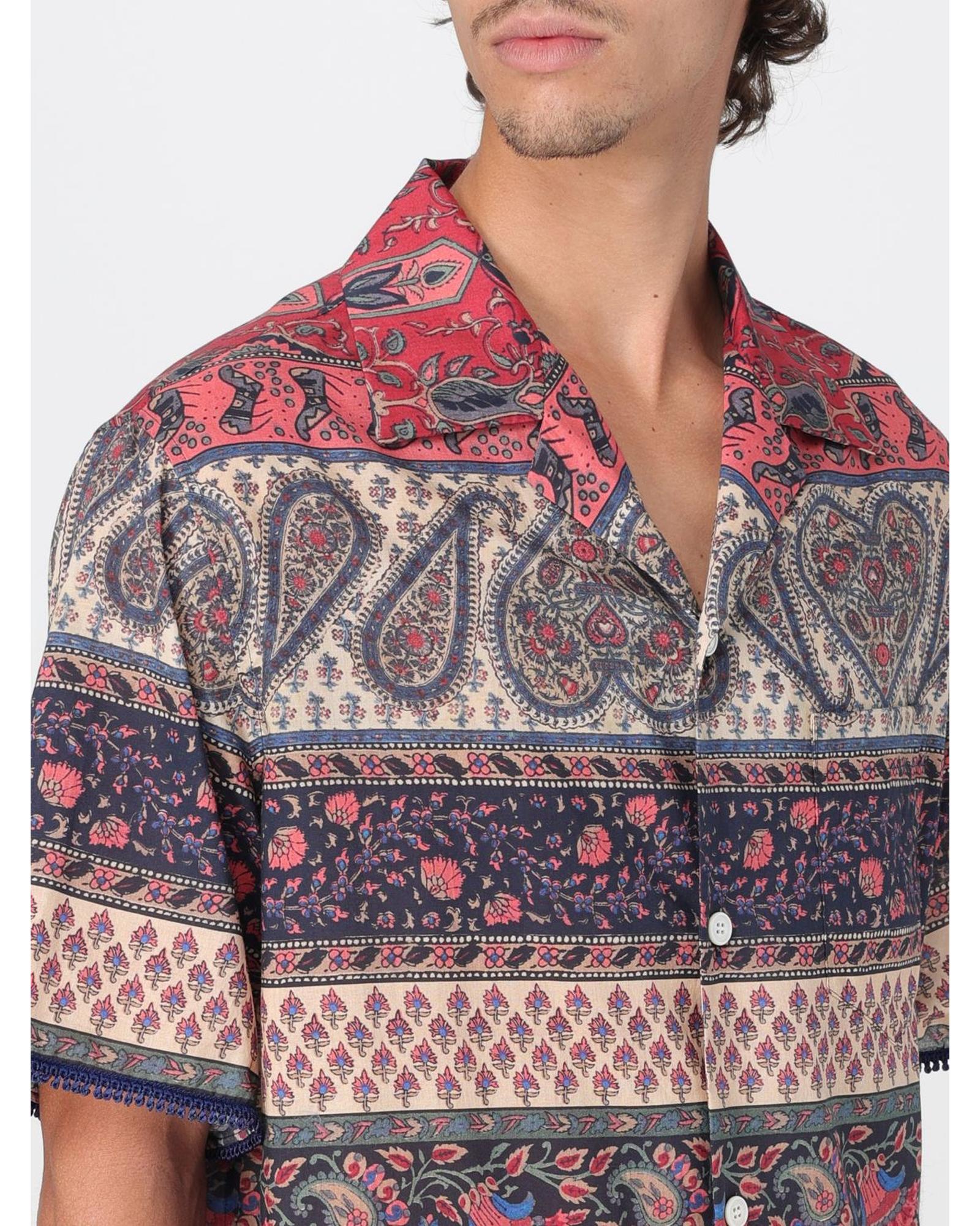 Valentino Shirt Paisley Print Men Multicolor
