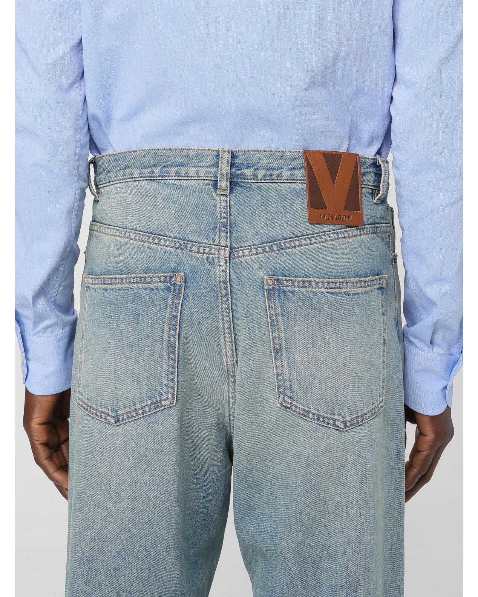 Valentino Relaxed Fit Jeans Men Denim