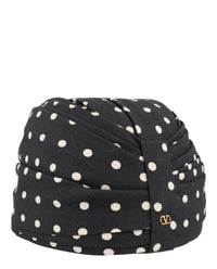 Valentino Valentino Womens Polka Dot Print Turban