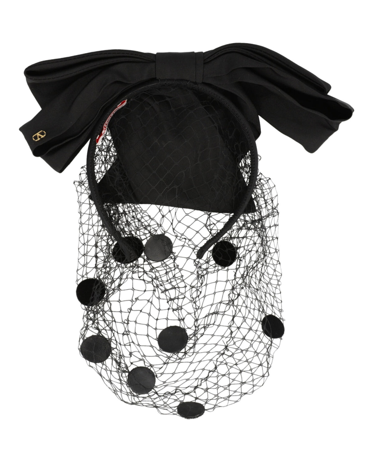 Valentino Valentino Womens VLogo Signature Headband with Bow and Veil