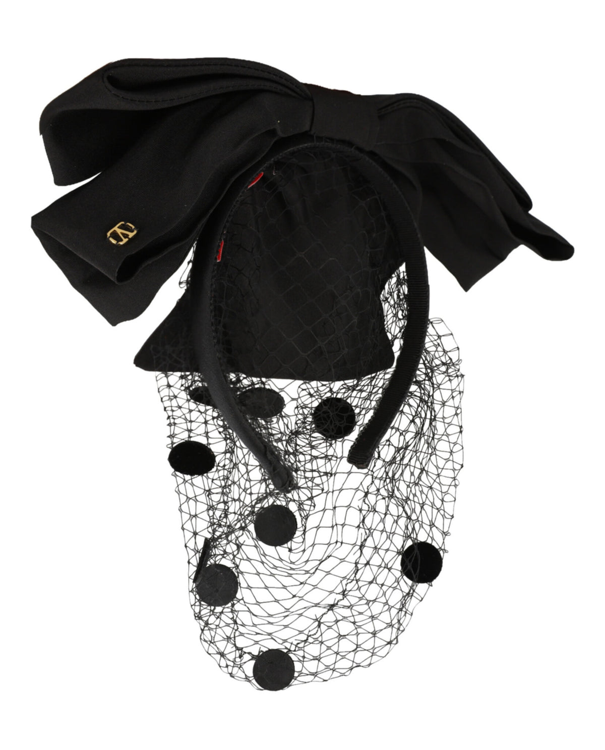 Valentino Valentino Womens VLogo Signature Headband with Bow and Veil