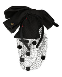 Valentino Valentino Womens VLogo Signature Headband with Bow and Veil