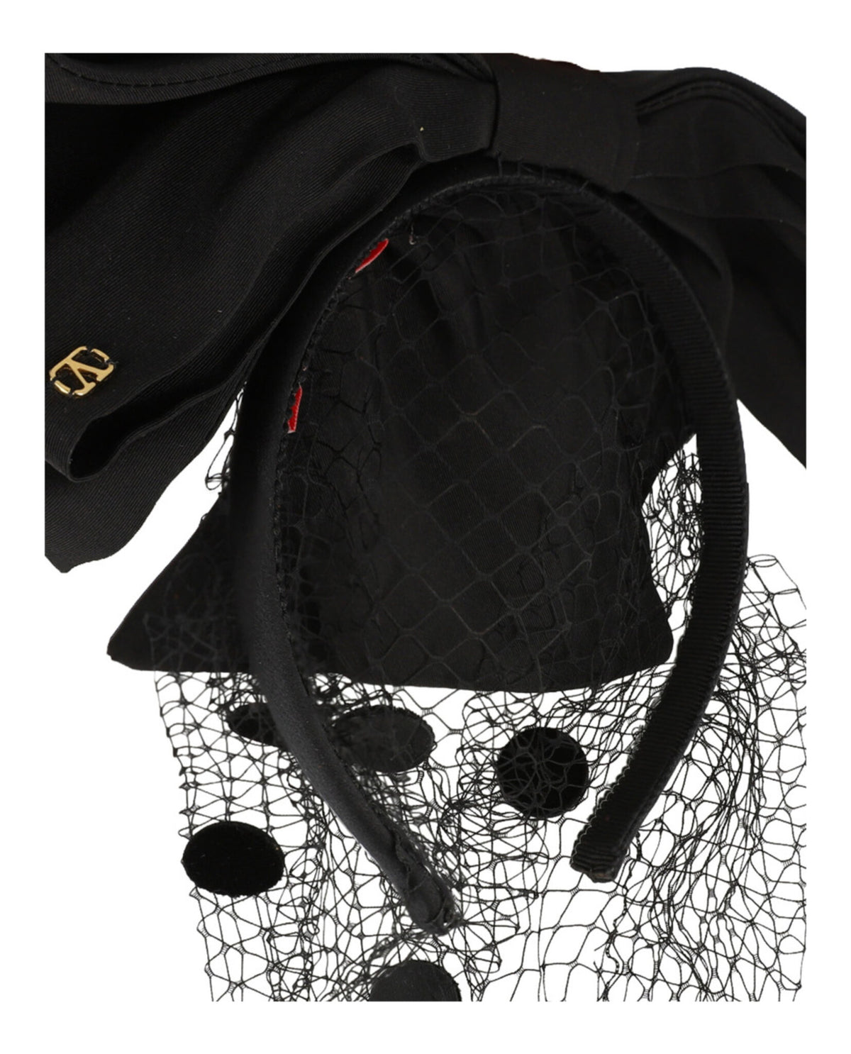 Valentino Valentino Womens VLogo Signature Headband with Bow and Veil