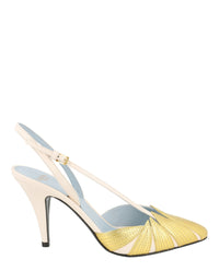 Valentino Valentino Womens Foliage Slingback Pumps