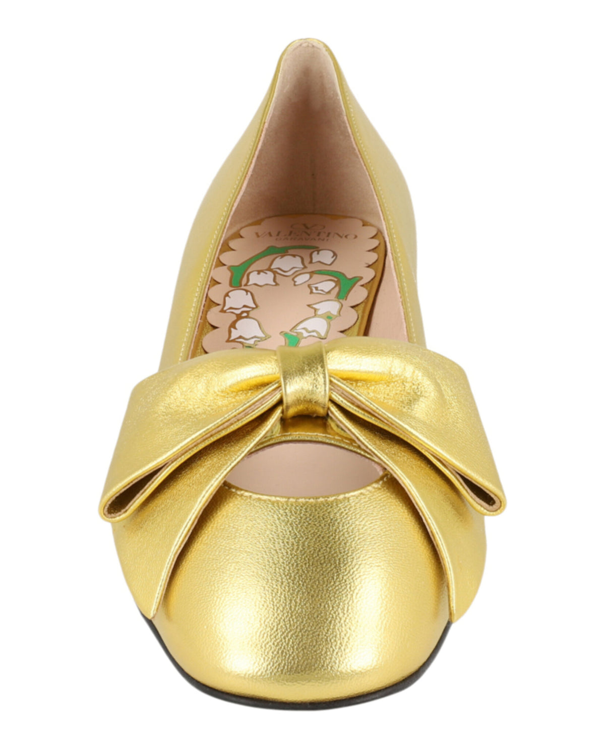 Valentino Valentino Womens Bowow Leather Pumps