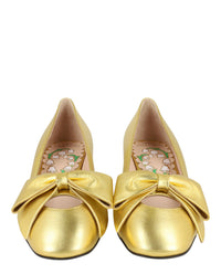 Valentino Valentino Womens Bowow Leather Pumps