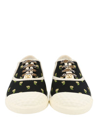 Valentino Valentino Womens Bay By Bay Floral Low-Top Sneakers