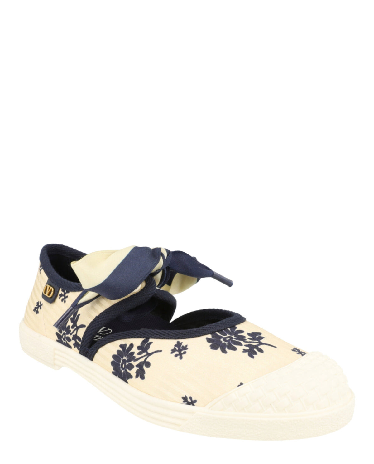 Valentino Valentino Womens Bay By Bay Floral Ballerina Sneakers