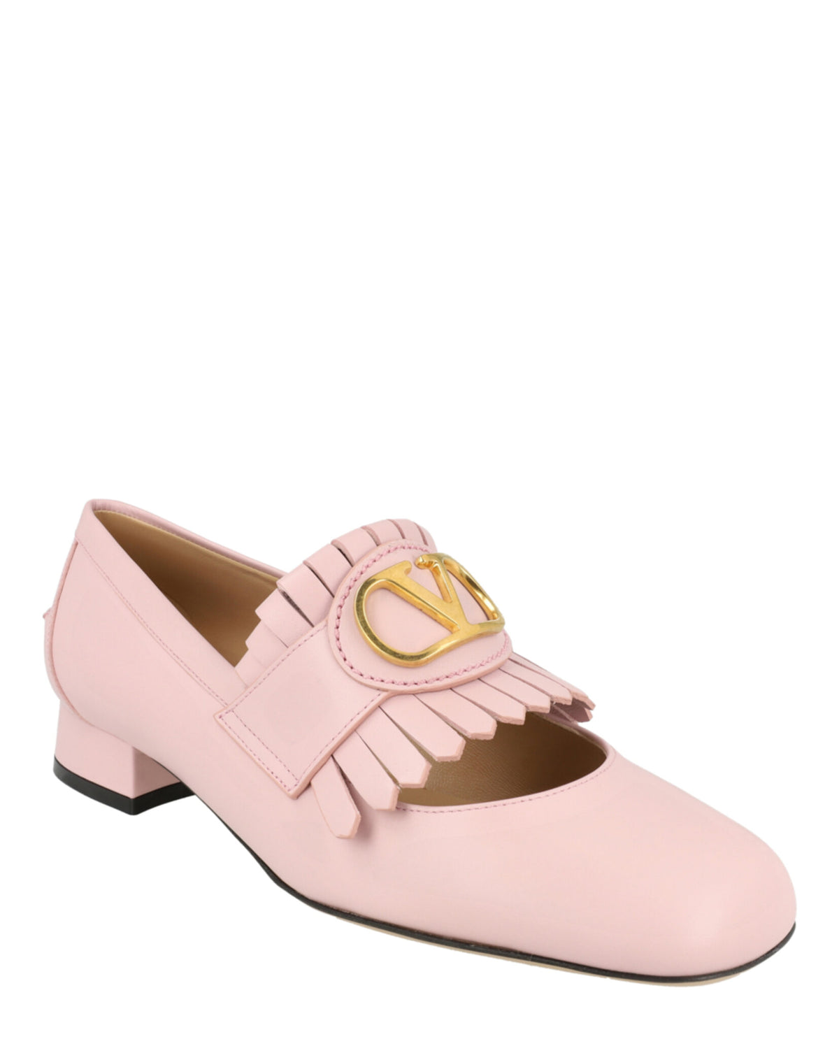 Valentino Valentino Womens VLogo Signature Leather Loafer Pumps
