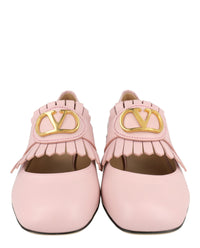 Valentino Valentino Womens VLogo Signature Leather Loafer Pumps