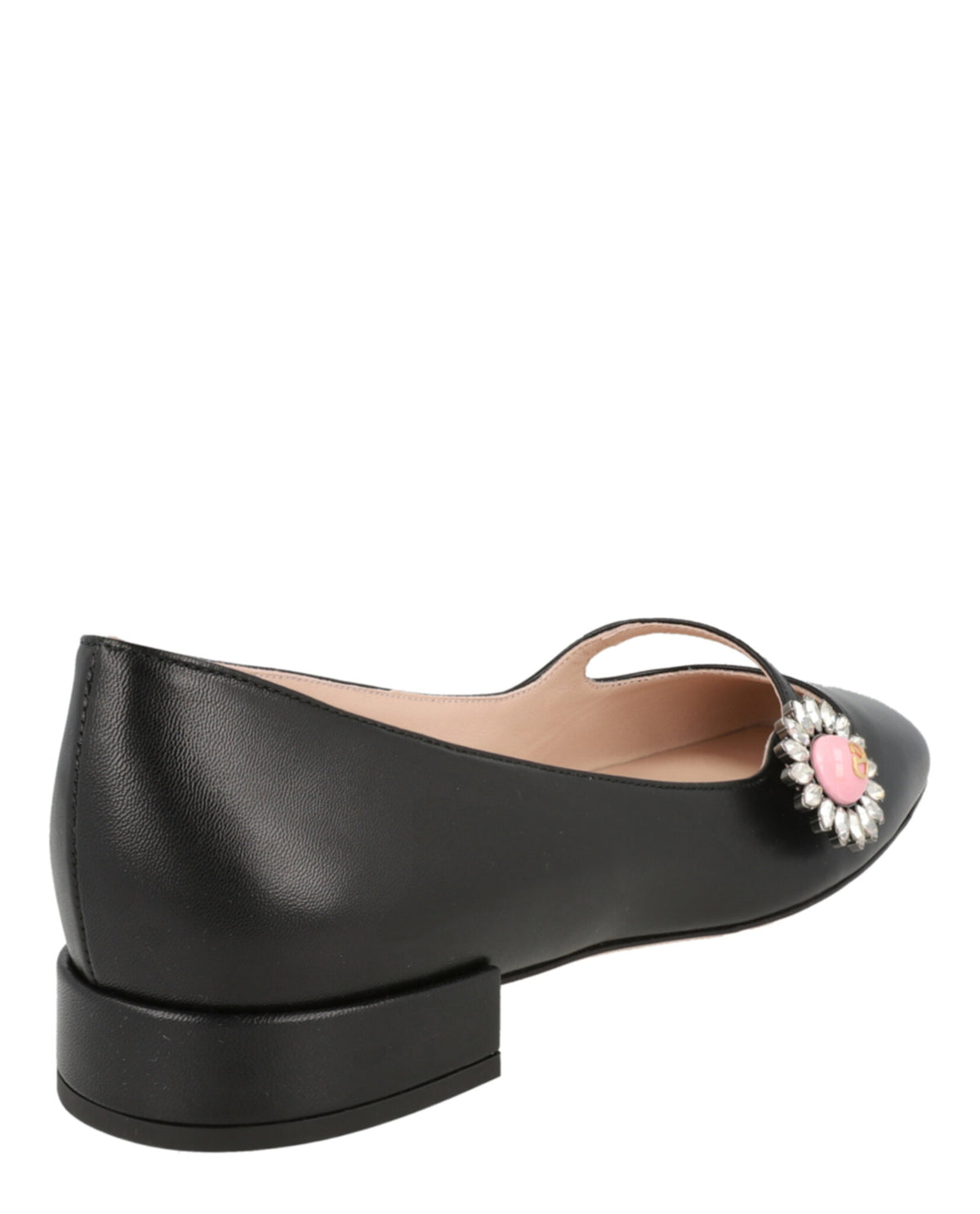 Valentino Valentino Womens Preshoes Crystal Daisy Mary Jane Ballet Flats