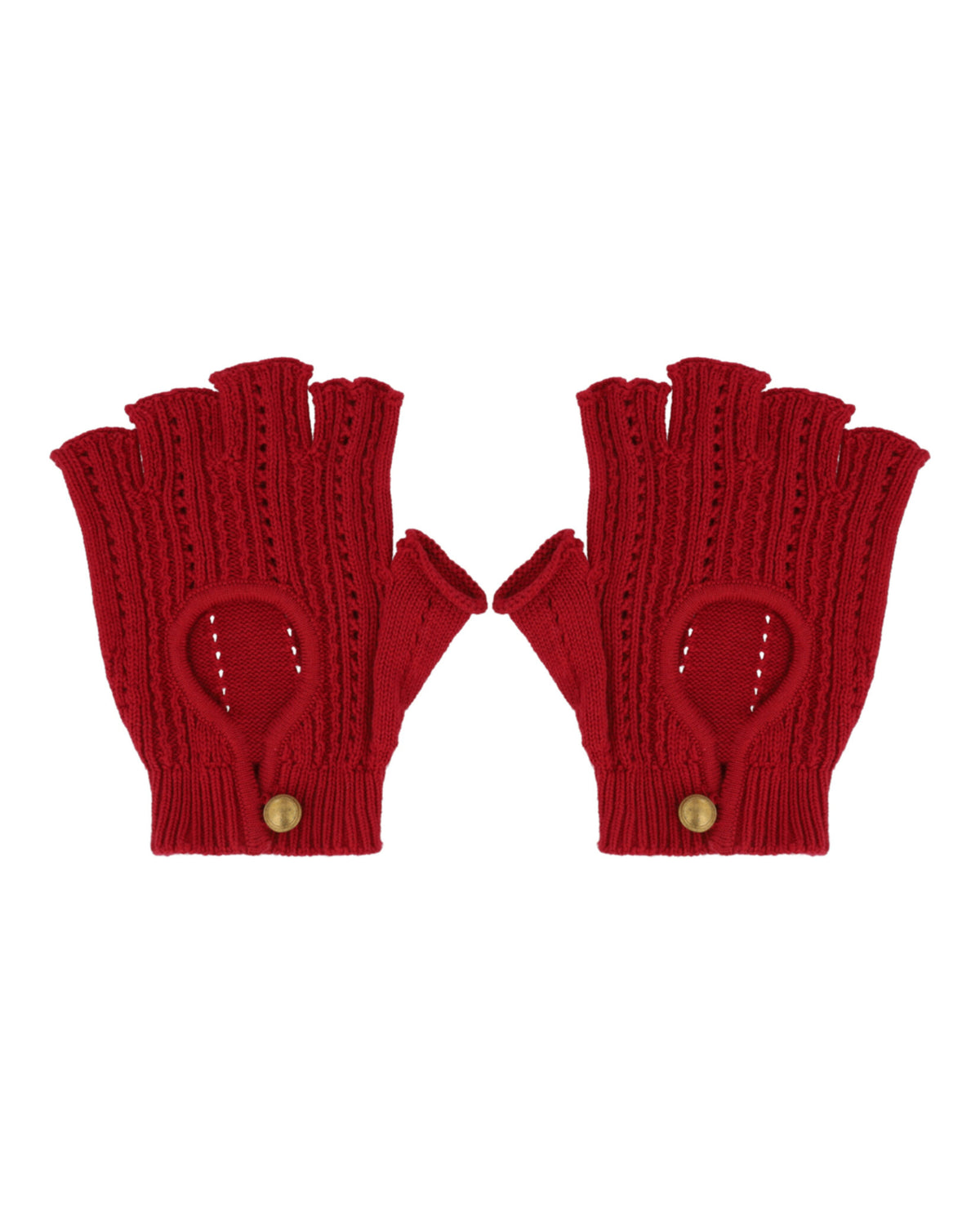 Valentino Valentino Mens Knit Fingerless Gloves