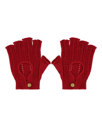 Valentino Valentino Mens Knit Fingerless Gloves