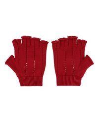 Valentino Valentino Mens Knit Fingerless Gloves