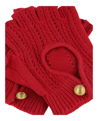 Valentino Valentino Mens Knit Fingerless Gloves