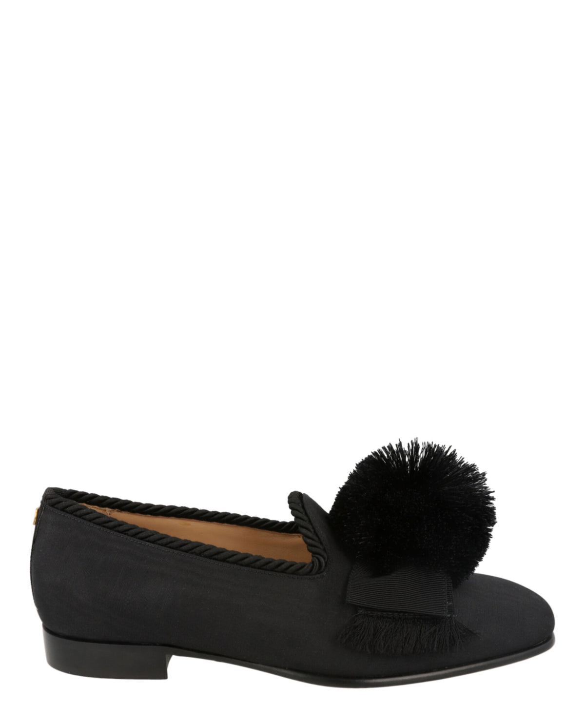 Valentino Valentino Mens Bowow Grosgrain And Pompom Loafers