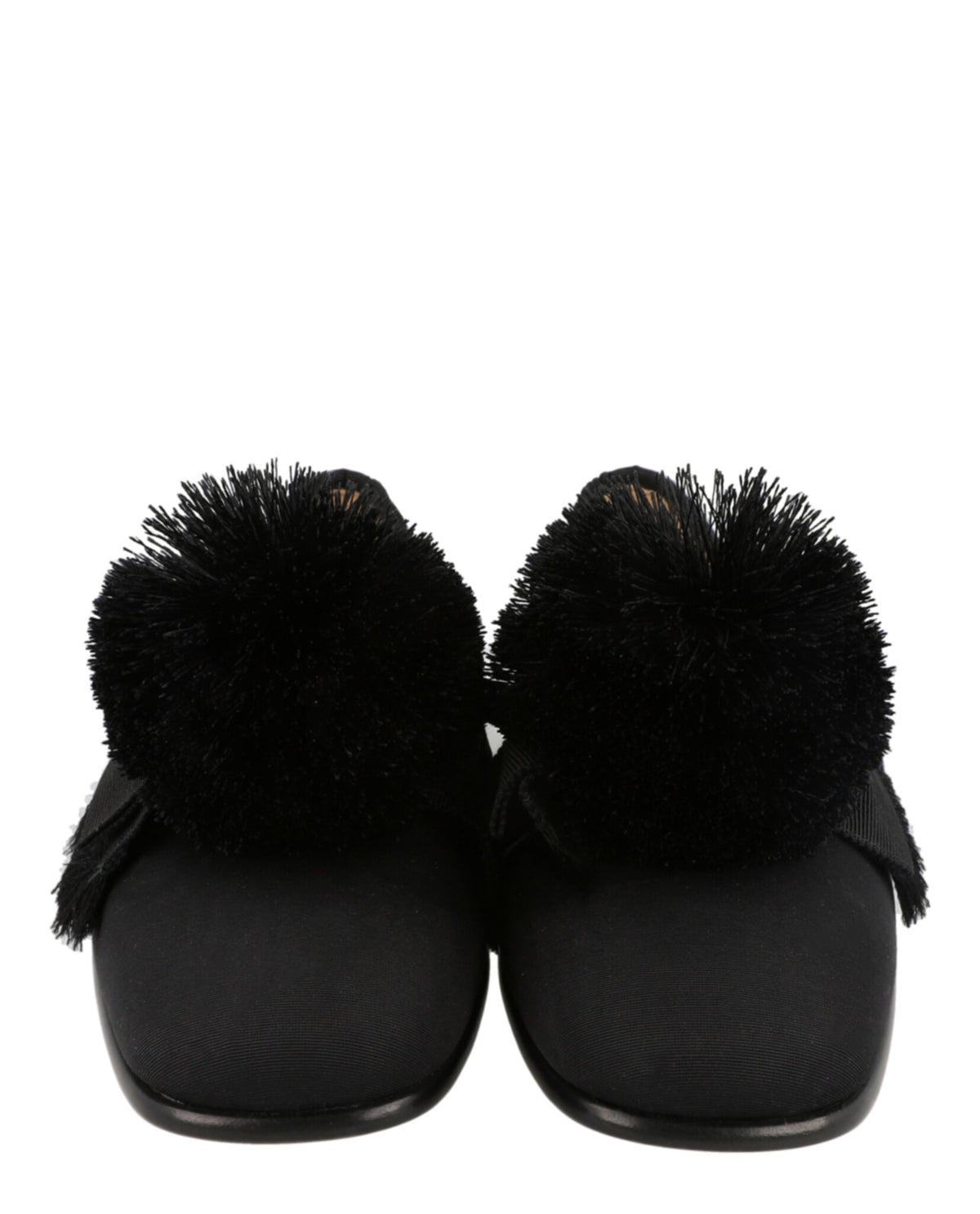 Valentino Valentino Mens Bowow Grosgrain And Pompom Loafers