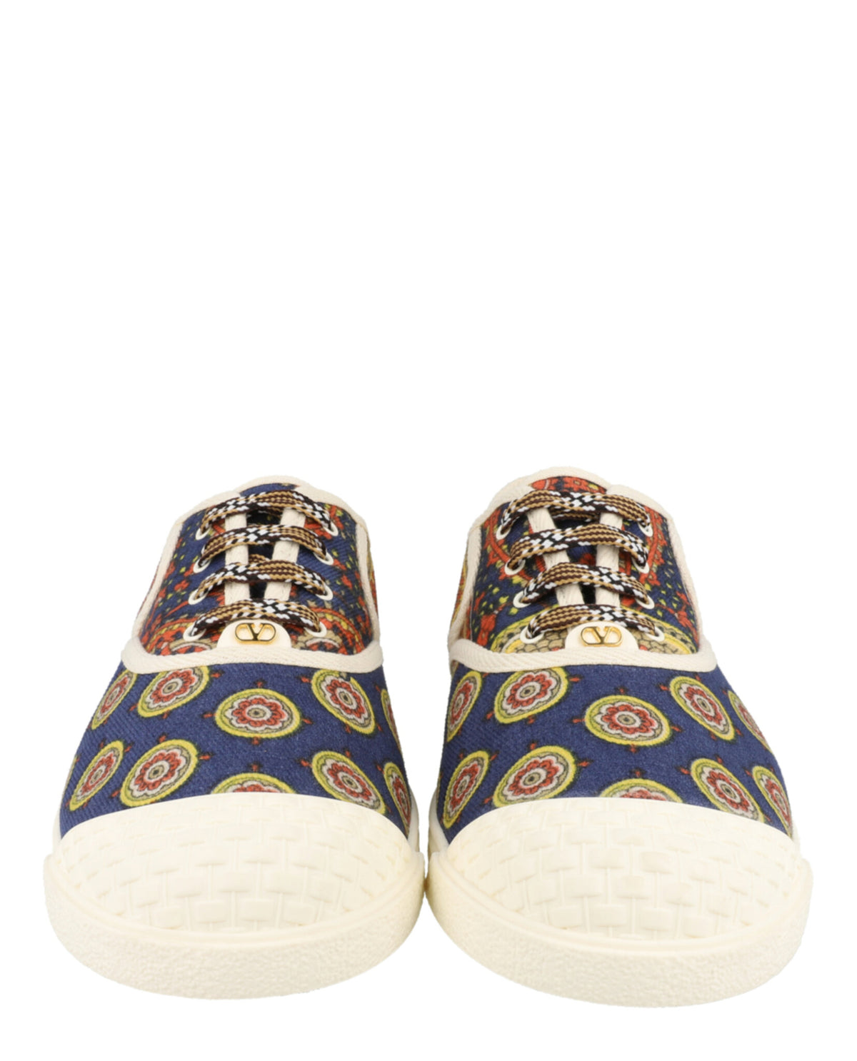 Valentino Valentino Mens Paisley Print Bay By Bay Low-Top Sneakers