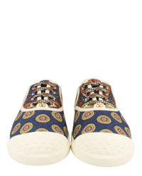 Valentino Valentino Mens Paisley Print Bay By Bay Low-Top Sneakers