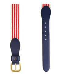 Valentino Valentino Mens VLogo Signature Striped Belt