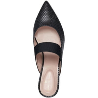Myna 3 Womens Faux Leather Slip On Kitten Heels