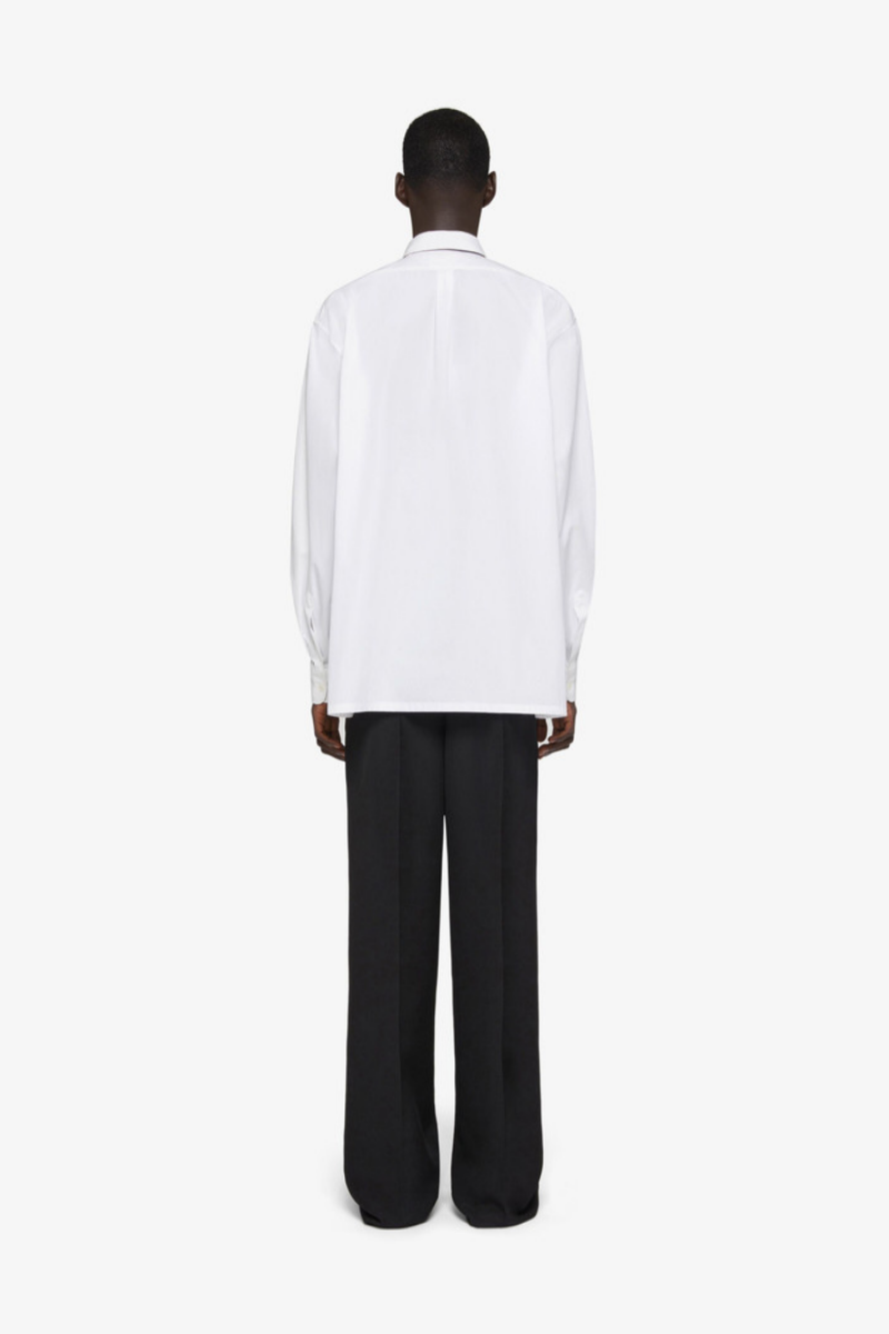 Givenchy Long Sleeve Shirt With Pocket_White