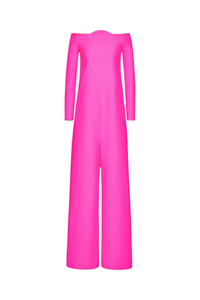 Valentino Garavani Valentino Wool And Silk Blend Jumpsuit Pink Pp 1B0Ve2421Cf_Uwt