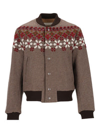 Dries Van Noten Men Valtor Bomber Jacket In Wool Blend