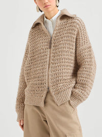 Brunello cucinelli Brunello Cucinelli Women Dazzling Net Cardigan