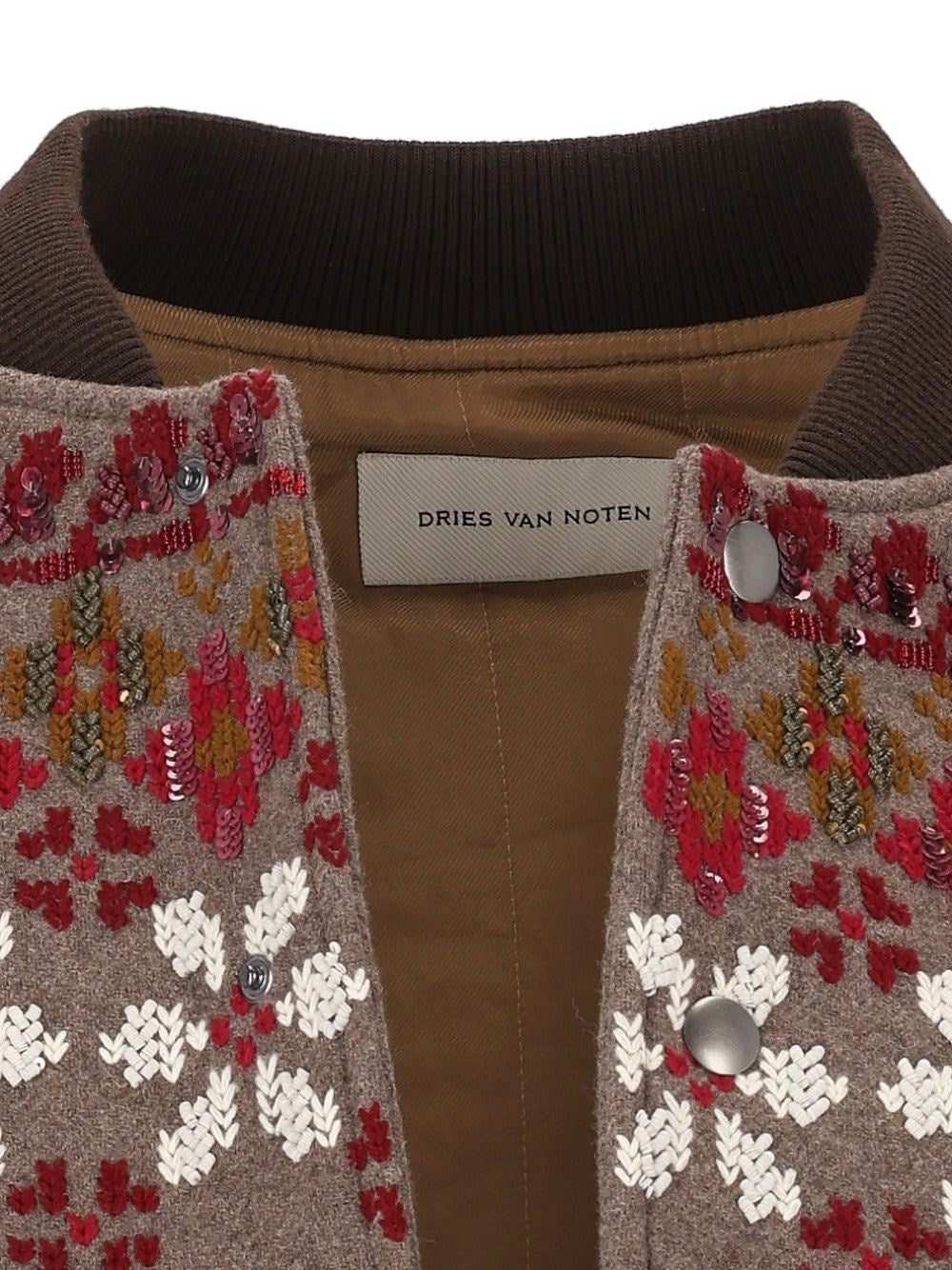 Dries Van Noten Men Valtor Bomber Jacket In Wool Blend