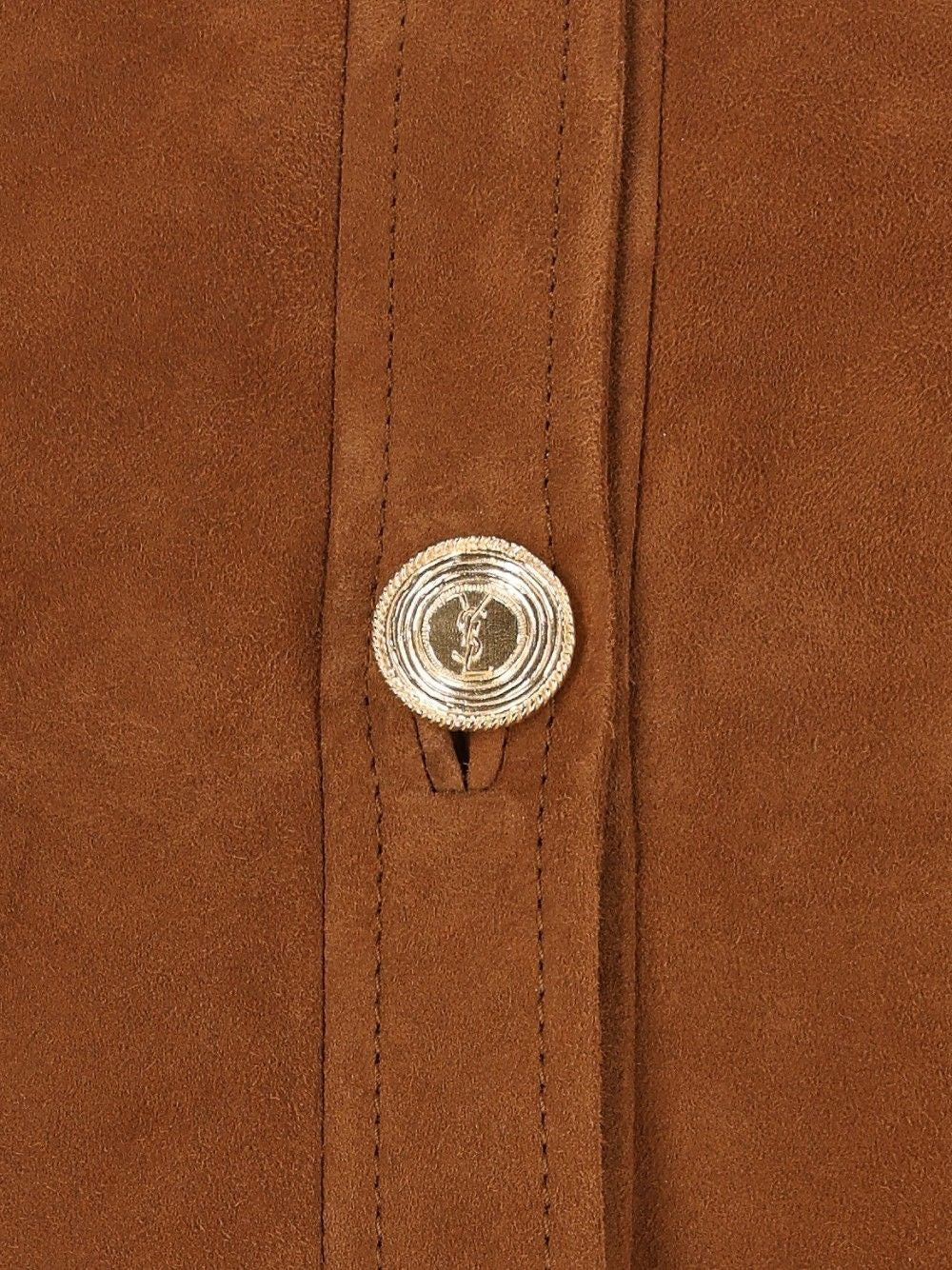 Saint Laurent Women Short Suede Jacket