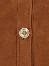 Saint Laurent Women Short Suede Jacket