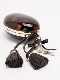 Self-Portrait Women Resin Oval Clutch