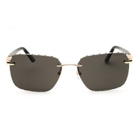 Chopard Sunglasses Rectangle Rimless, Rose Gold Frame and Polar Grey Lens SCHG62300P