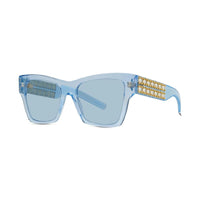 Givenchy Sunglasses Square Full Rim, Shiny Black and Studs Frame and Grey Lens GV40076I01A