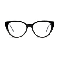 Saint Laurent Saint Laurent Eyeglasses Cat Eye Full Rim, Black Frame and Clear Demo Lenses Lens SLM48_A002