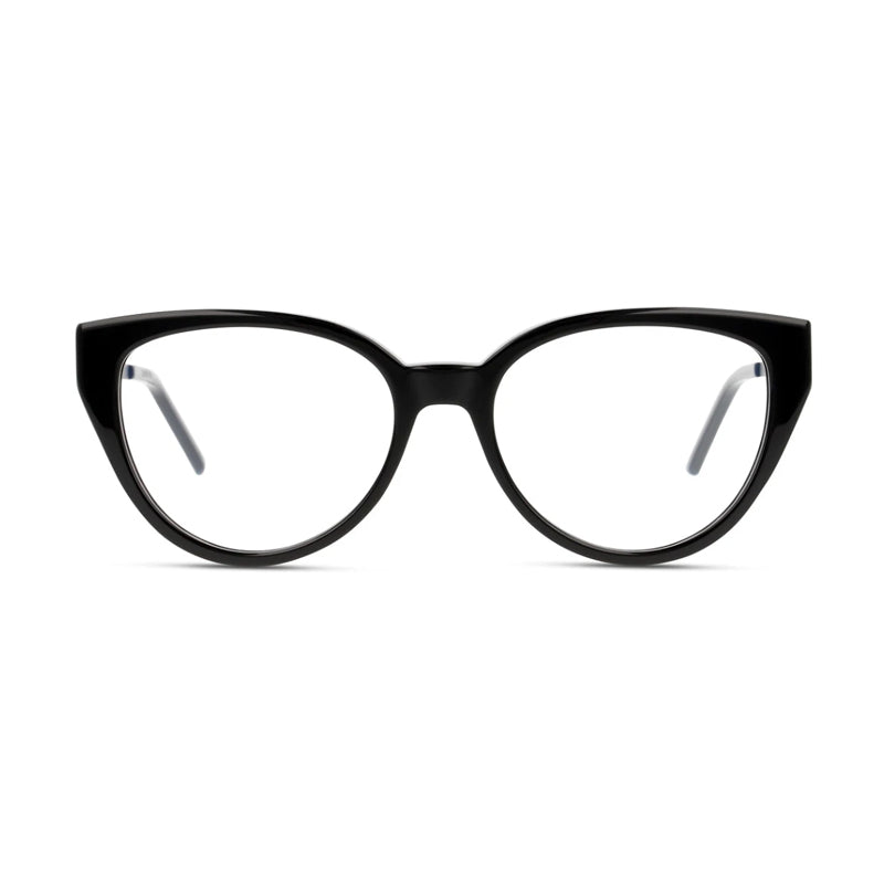 Saint Laurent Saint Laurent Eyeglasses Cat Eye Full Rim, Black Frame and Clear Demo Lenses Lens SLM48_A002