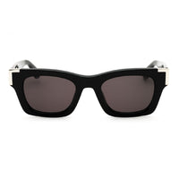 Palm Angels Sunglasses Cat Eye Full Rim, Grey Frame and Light Blue Lens PERI101WESTPORT0940