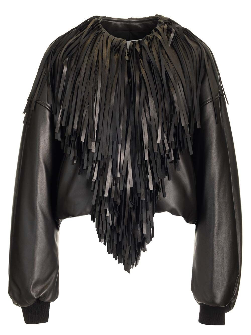 Alaïa Women Fringed Bomber Jacket