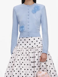 Self-portrait Self-Portrait Women Flower Knit Cardigan