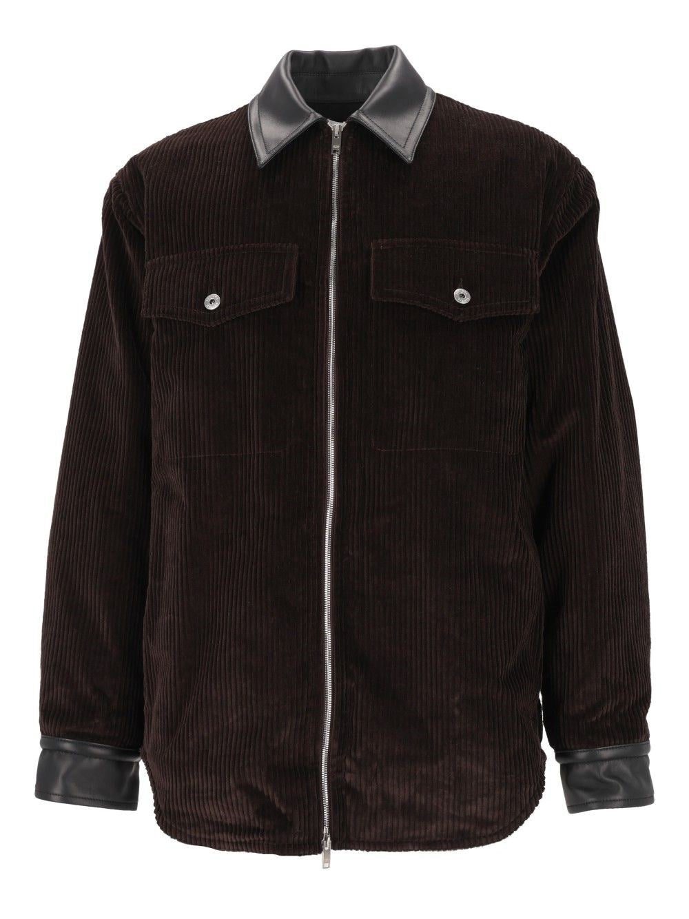 Bottega Veneta Men Cotton Corduroy Shirt Jacket