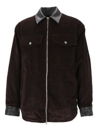 Bottega Veneta Men Cotton Corduroy Shirt Jacket