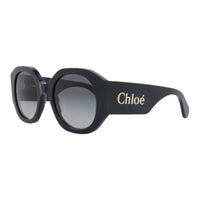 Chloe Sunglasses Square Full Rim, Blue Frame and Grey Gradient Lens CH0234S008