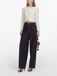 Self-portrait Self-Portrait Women Boucle Lace Collar Jacket
