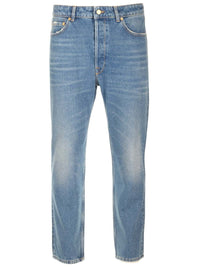 Golden Goose Men "Golden Happy" Stone Washed Jeans