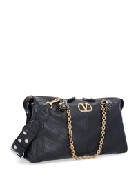 Valentino Garavani Women "Panthea" Bag In Chevron-Patterned Nappa Leather