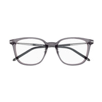 Montblanc Montblanc Eyeglasses Square Full Rim, Shiny Grey Frame and Clear Demo Lens Lens MB0247OK002